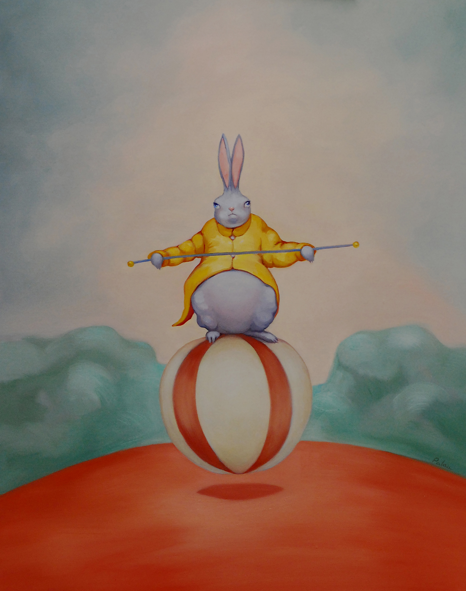 Balance, Fleur Palau, oil on canvas 22 x 27