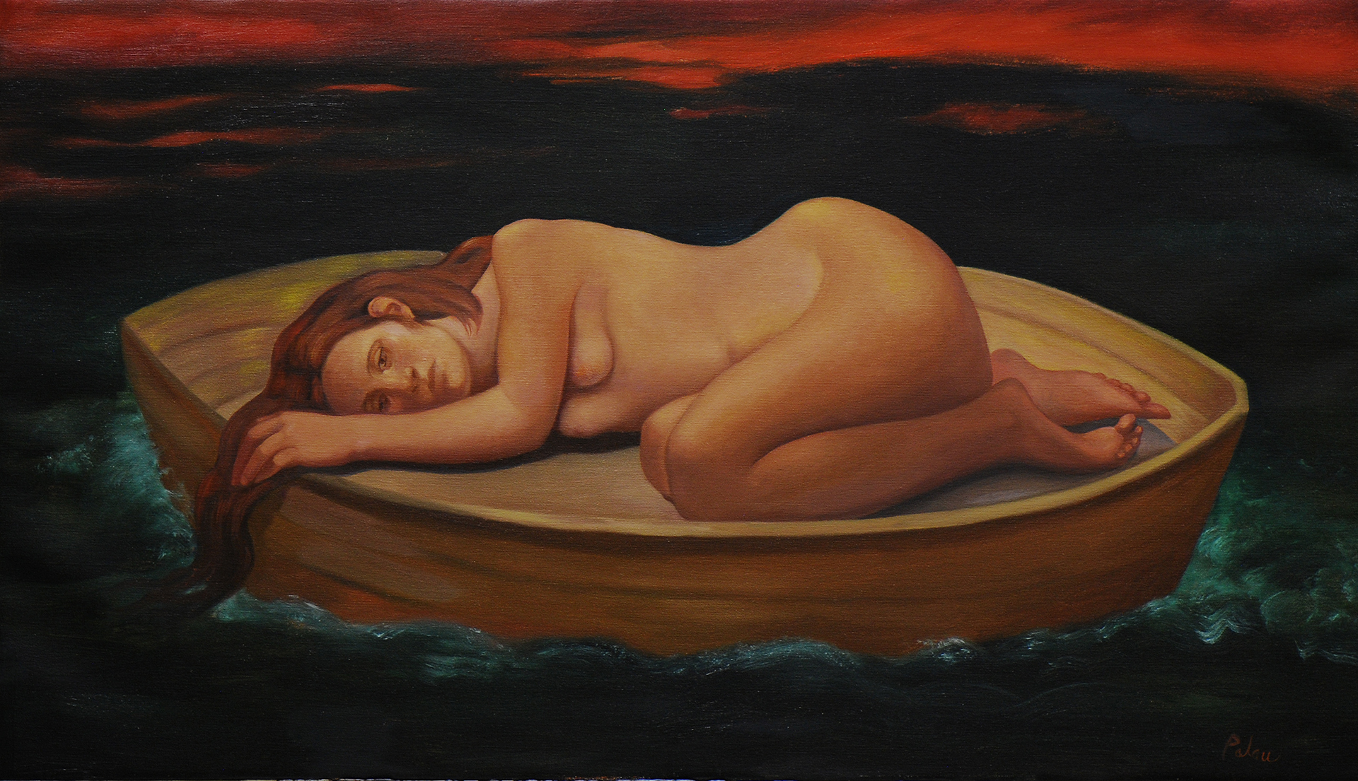 Dirge, Fleur Palau - 23x40, oil on canvas