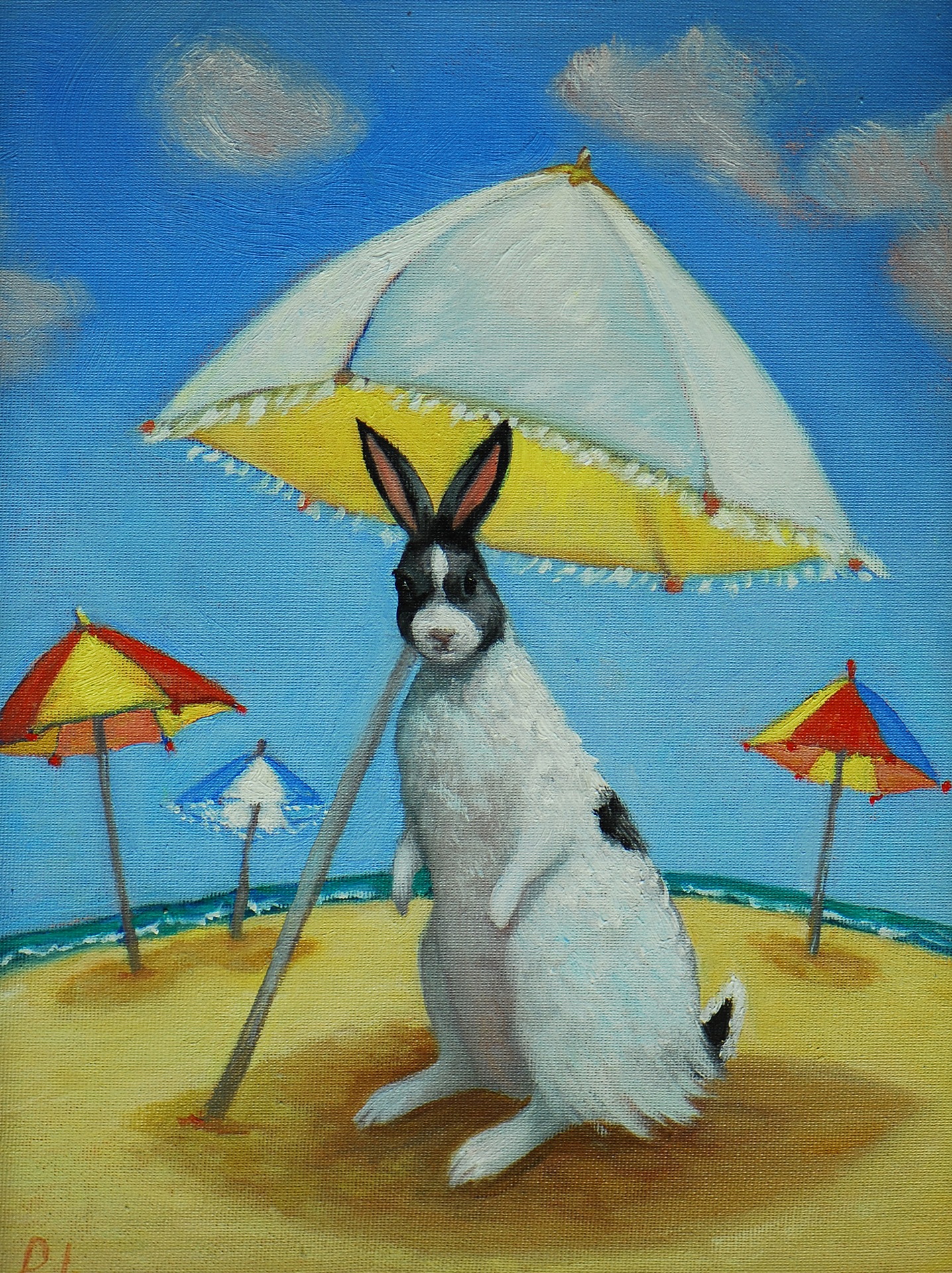 Holiday, Fleur Palau, oil on canvas 10 x 8