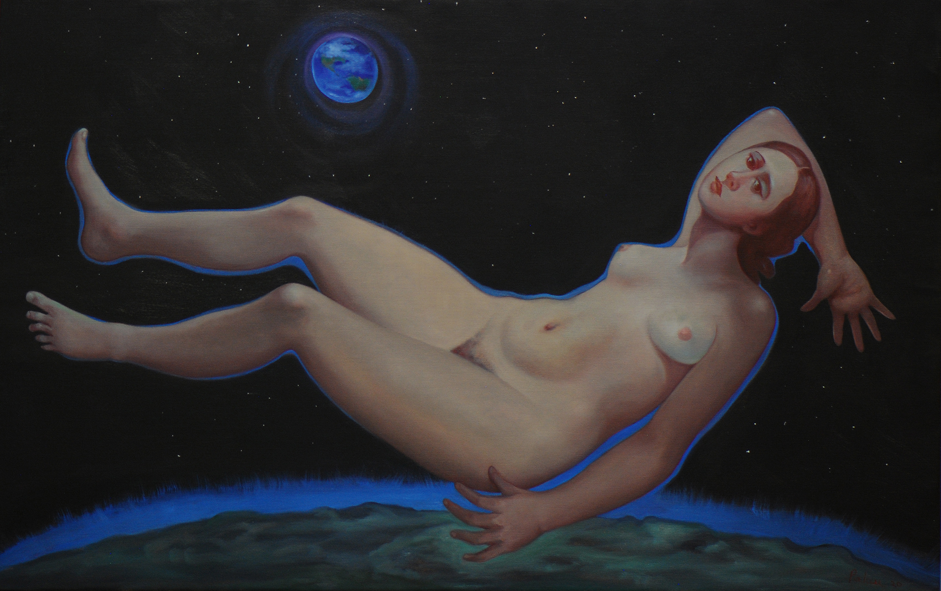 Moon Maiden, Fleur Palau | oil on canvas