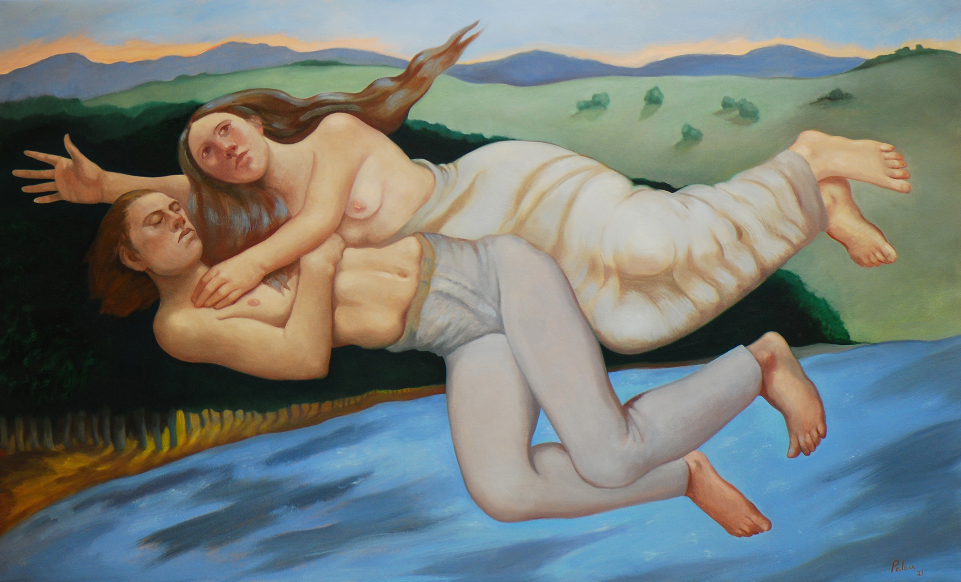 Fugio, Fleur Palau - oil on canvas 34 x 57