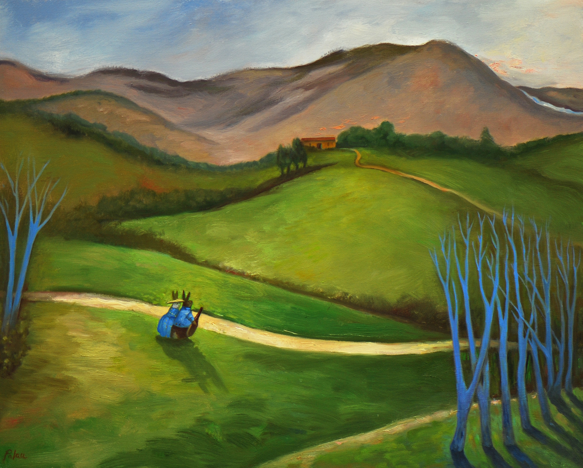 Going Home, Fleur Palau, oil on canvas 22 x 25